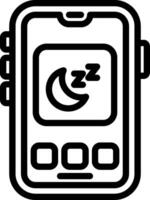 Sleep Mode Smartphone Function vector