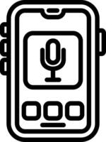 Microphone Voice Input Icon vector