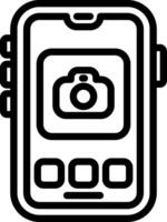 Smartphone Camera App Icon vector