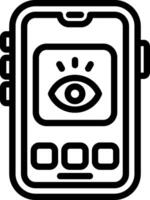 View Mode Smartphone Layout vector