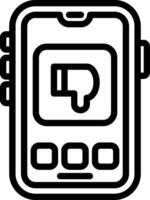 Dislike Feedback Reaction Icon vector