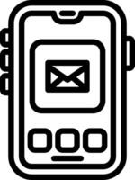 Email Notification App Icon vector