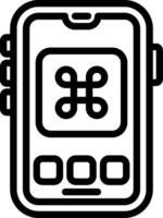 Command Key App Icon vector