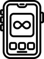 Infinity Loop Mobile Symbol vector