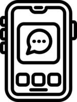 Live Chat Messaging Icon vector
