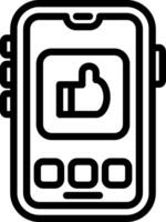 Like Thumbs Up Icon vector