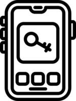 Key Lock Unlock Symbol vector
