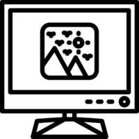 Photo viewer for smart television vector