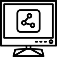 Share option for smart tv content vector