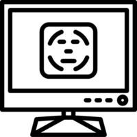 Face id unlock for smart tv vector