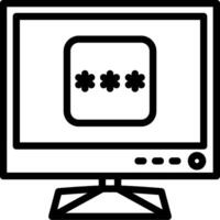 Pin code access to smart tv vector