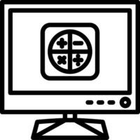 Smart tv calculator app icon vector