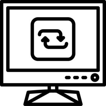 Repeat button in smart tv player vector