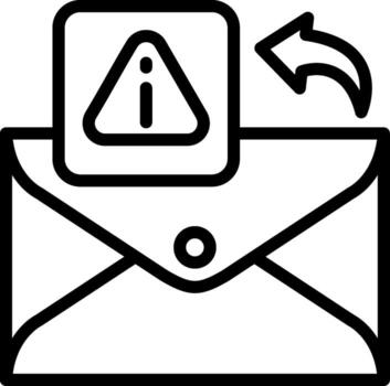 Email Error Notification Symbol vector