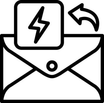 Current Email Status Indicator Icon vector