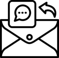 Live Chat Through Email Support vector