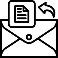 Send or Open Email File Icon vector