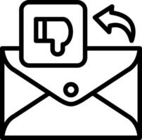 Dislike or Report Email Icon vector