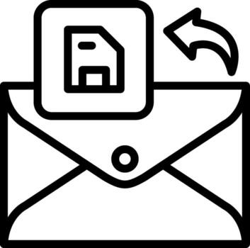 salvar borradores en correo electrónico solicitud vector