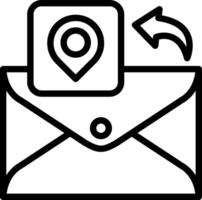 Share Email Location with GPS Tag vector