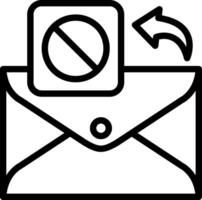 Ban Spam Email from Inbox Folder vector