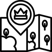 Crown Highlighted Top Location vector