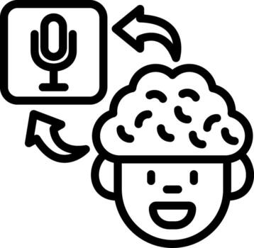 Voice Input Through Microphone vector