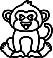 Monkey Sticking Tongue Out vector