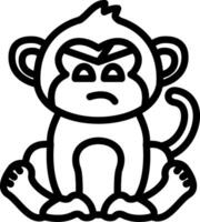 Monkey with Head Bandage vector