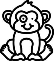 Zany Monkey Making Faces vector