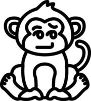 Monkey Smirking with Attitude vector