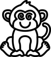 Hypnotized Monkey Spiral Eyes vector
