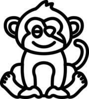 Pirate Monkey with Eyepatch vector