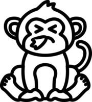 Sneezing Monkey with Tissue vector