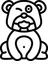 Masked Bear With Hidden Face vector