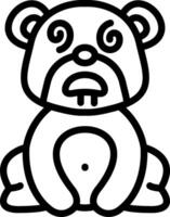 Dazed Bear With Spaced Eyes vector