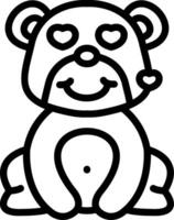 Bear Smiling With Heart Eyes vector