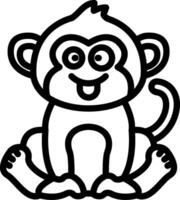 Silly Monkey Making Faces vector