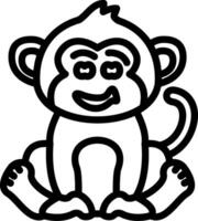 Grinning Monkey Smile vector