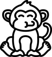 Monkey with Congratulation Pose vector