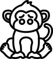 Eyeem Style Monkey Icon vector