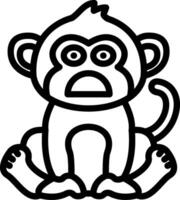 Anguished Monkey Crying Face vector