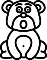 Surprised Bear Open Mouth vector