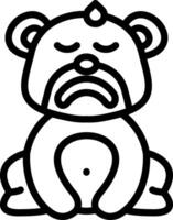 Hot Sweat Bear Tired Icon vector