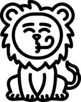 Lion Celebrating Party Mood vector