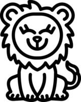 Lion Full of Happiness Mood vector