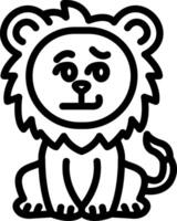 Smirking Lion Mischievous Smile vector