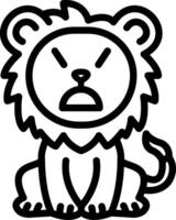 Persevering Lion Motivated Look vector