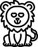 Lion Smiling With Love Eyes vector