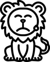 Cold Sweat Lion Nervous vector